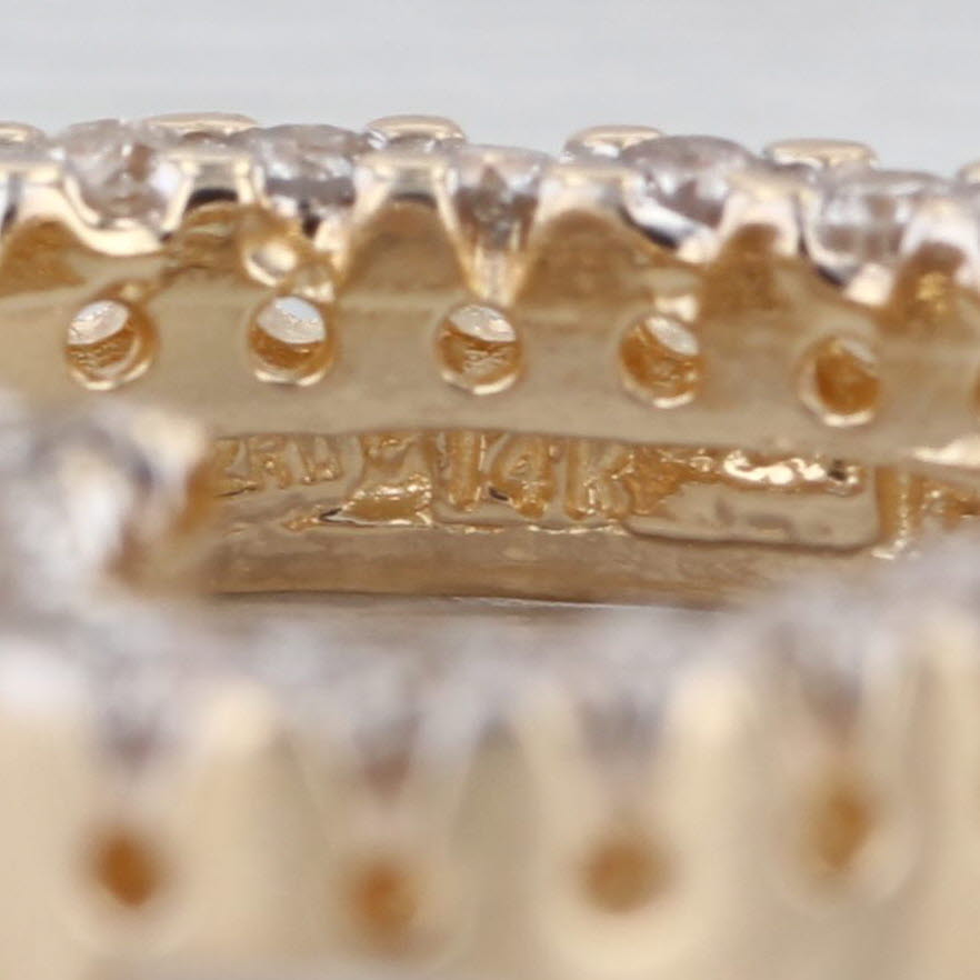 0.40ctw Diamond Open Heart Floating Pendant 14k Yellow Gold