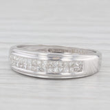 0.40ctw Diamond Ring 18k White Gold Wedding Band Size 7.25 Stackable Iliana