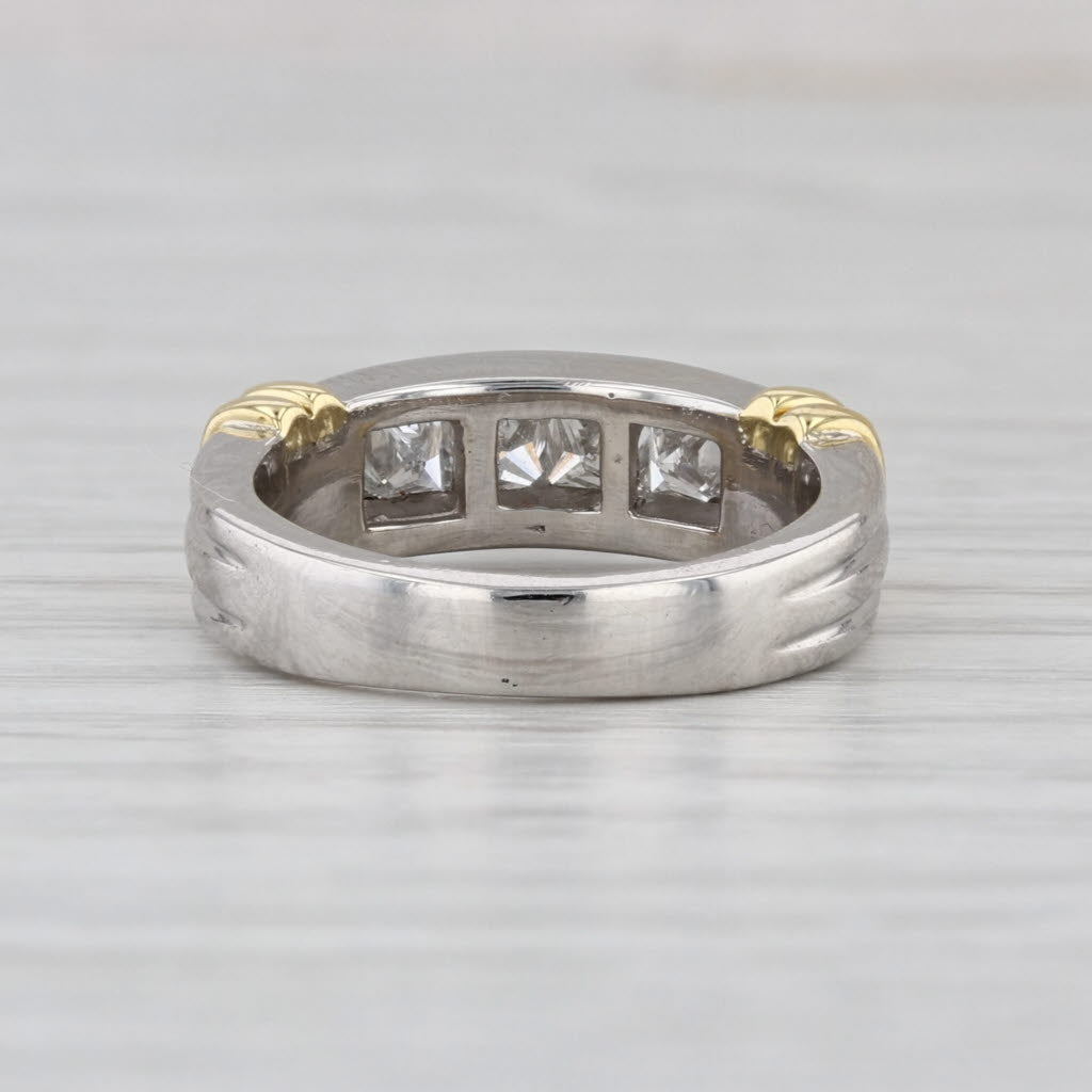 1ctw Diamond Wedding Band Platinum 18k Gold Anniversary Ring Size 4.75 Appraisal