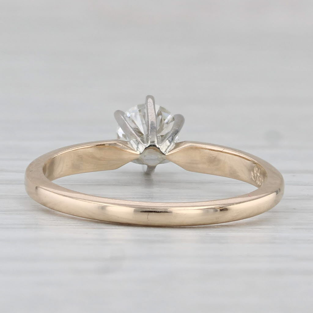 Gray 0.44ct Star of Love Diamond Solitaire Engagement Ring 14k Gold Size 6.25 Carlyle