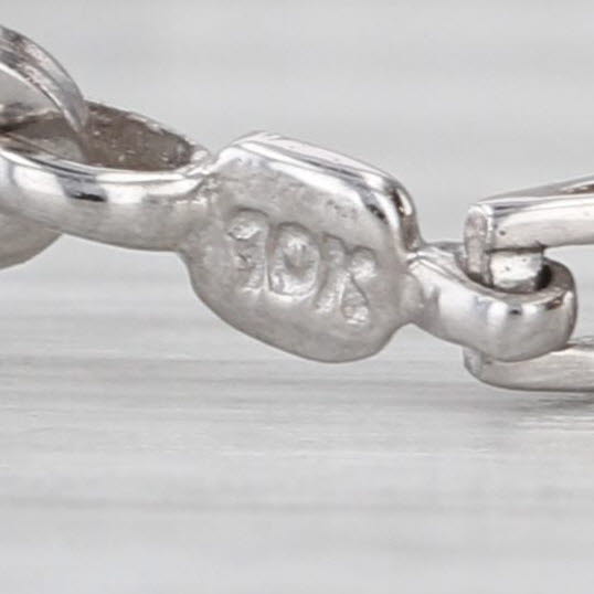 0.55ctw Tanzanite Diamond Tennis Bracelet 7" 3mm 10k White Gold