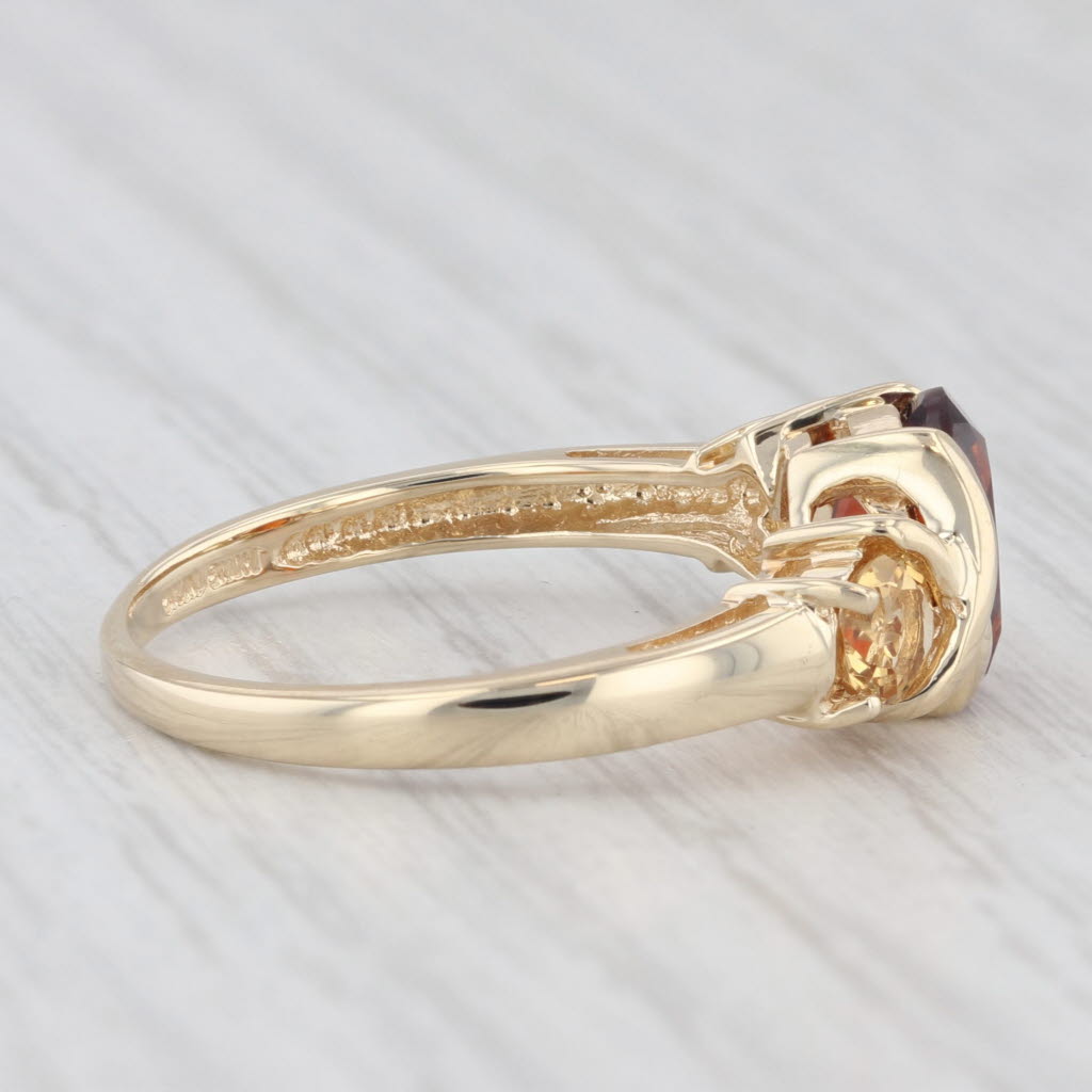 Light Gray 1.60ct Maderia Citrine Ring 14k Yellow Gold Size 7.25