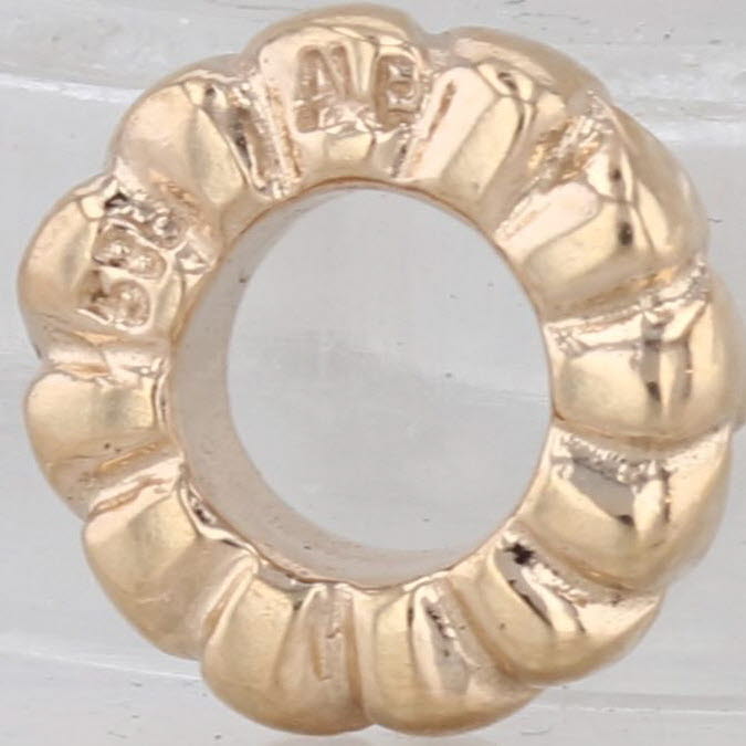 Authentic Pandora Small Hearts Spacer Bead 750203 Charm 14k Yellow Gold