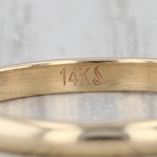 New Classic Women's Wedding Band 14k Yellow Gold Size 5.5 Stackable Ring