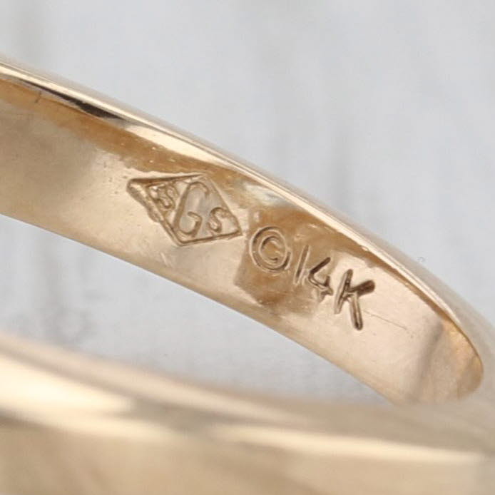 0.87ctw Aquamarine Diamond Bypass Ring 14k Yellow Gold Size 6.25