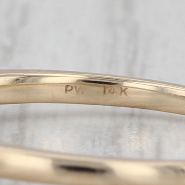0.37ctw Diamond 2-Toned Wedding Ring 14k White Yellow Gold Size 7.5 Band