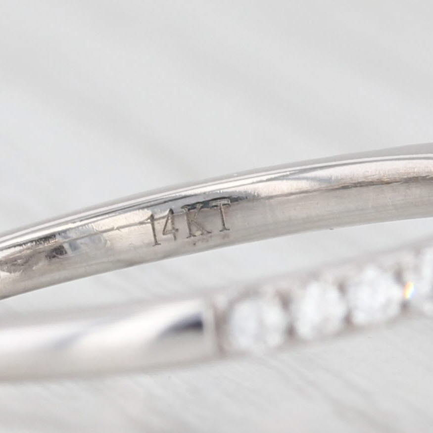 Light Gray Vera Wang Love 1.29ctw Marquise Diamond Halo Engagement Ring 14k Gold Sapphire