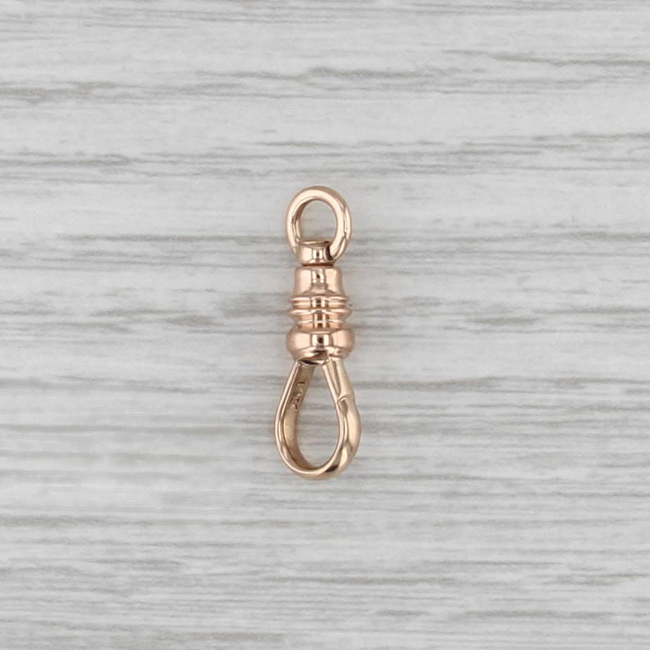 Antique Spring Hook Clasp 14k Rose Gold Findings Jewelry Making Repair