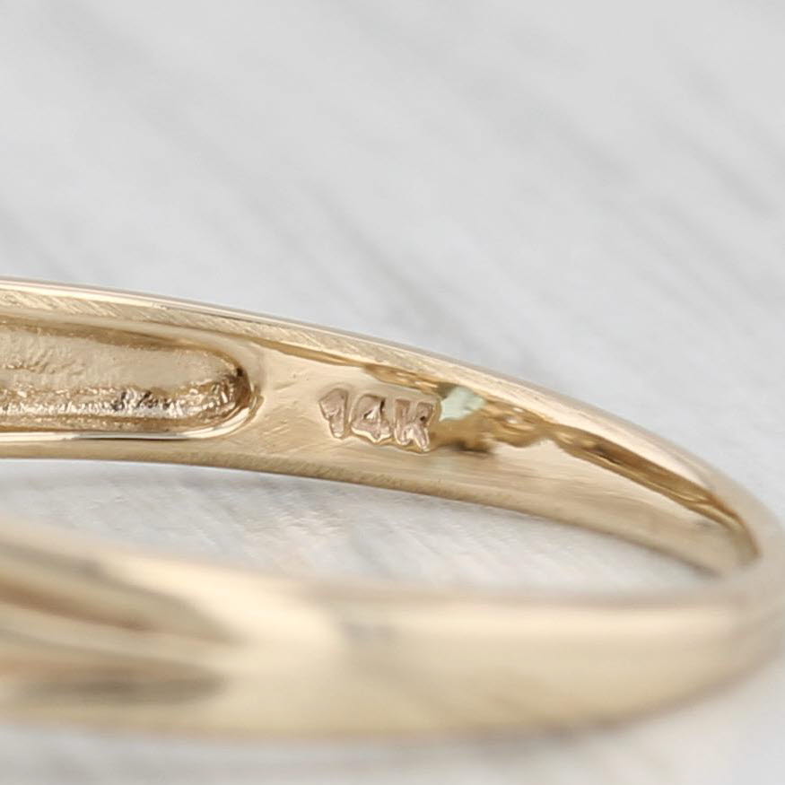 Light Gray 1.20ctw Oval Blue Zircon Ring 14k Yellow Gold Size 8 Engagement