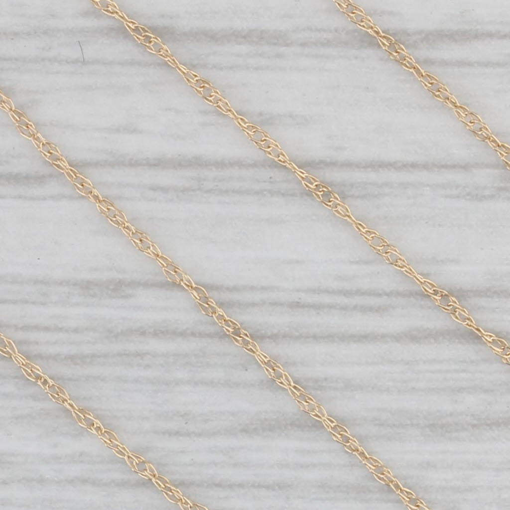 Gray 0.20ctw 3-Stone Diamond Pendant Necklace 14k Yellow Gold 18" Rope Chain