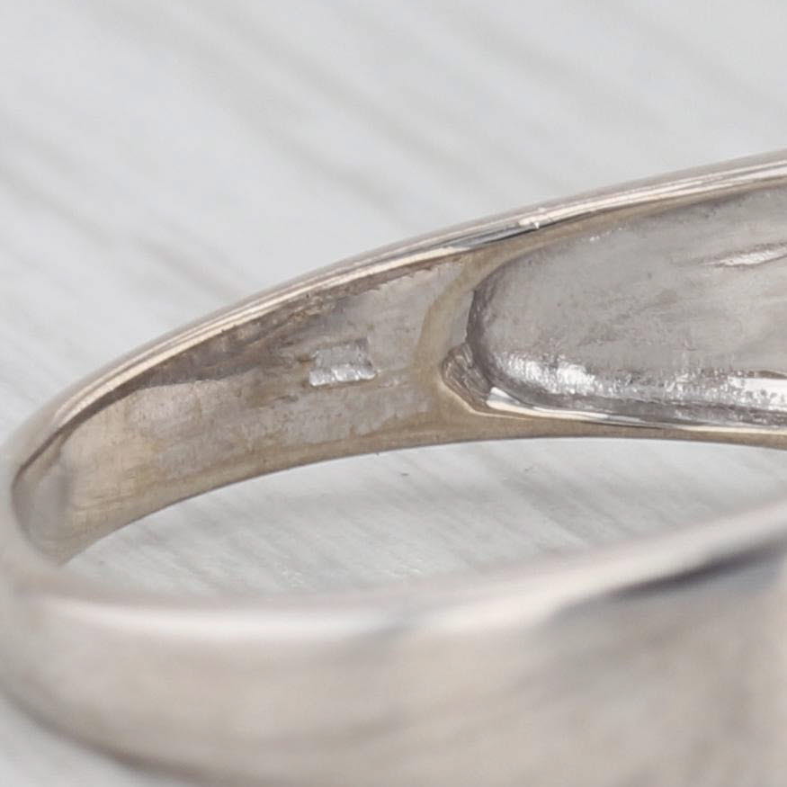 Gray 0.35ctw Diamond Ring 10k White Gold Size 8
