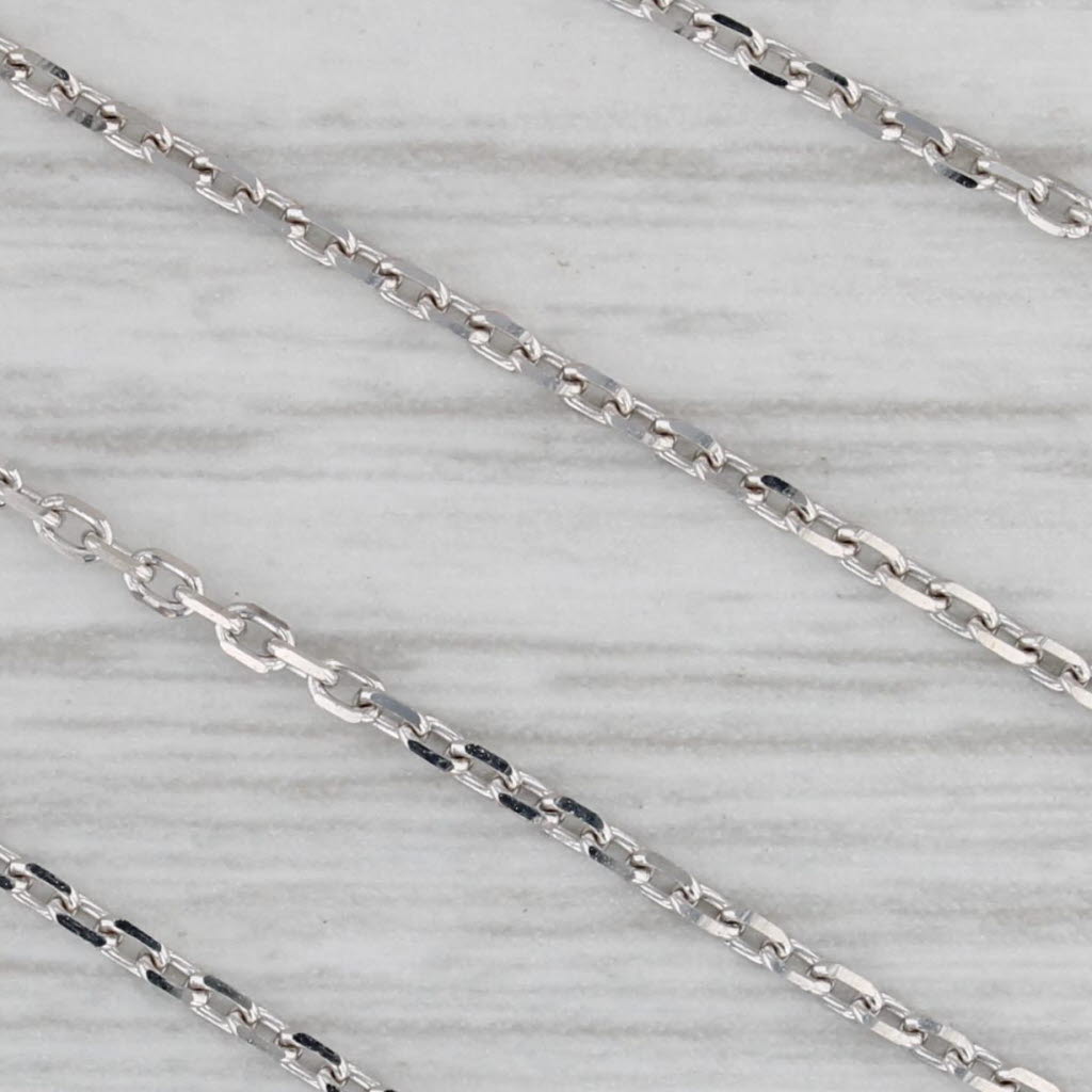 Gray New 0.50ctw Diamond Crescent Moon Pendant Necklace 14k Gold 17-18" Cable Chain