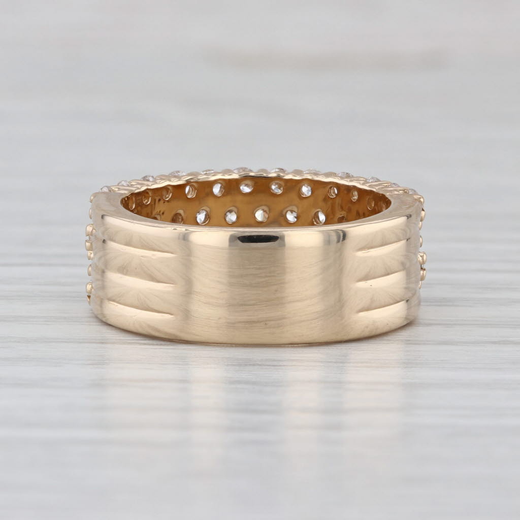 1.90ctw Diamond Anniversary Wedding Band 14k Yellow Gold Size 7