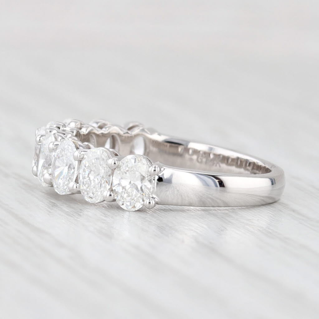 Light Gray New 1.86tw Diamond Wedding Band 14k White Gold Stackable Anniversary Ring 6.5