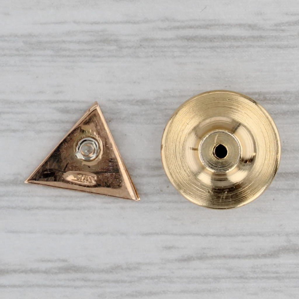 Gray 33rd Degree Masonic Scottish Rite Lapel Pin Enamel Triangle