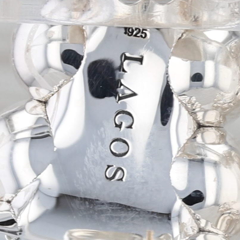 New Lagos Caviar Bubbly Bead Drop Earrings Sterling Silver Statement