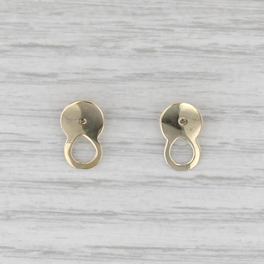 14k Yellow Gold Earring Backs Enhancers Findings Jewelry Making
