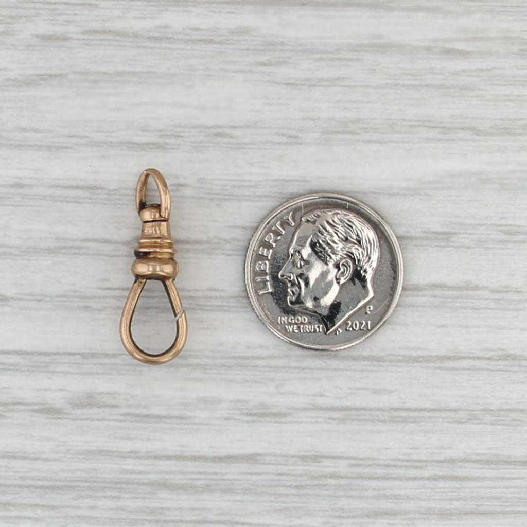 Antique Spring Hook Clasp 10k Yellow Gold Jewelry Making Findings Repair