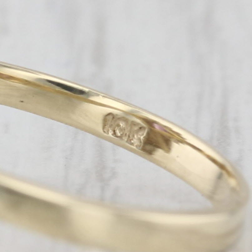 1.36ctw Pear Amethyst Halo Ring 10k Yellow Gold Size 5.75