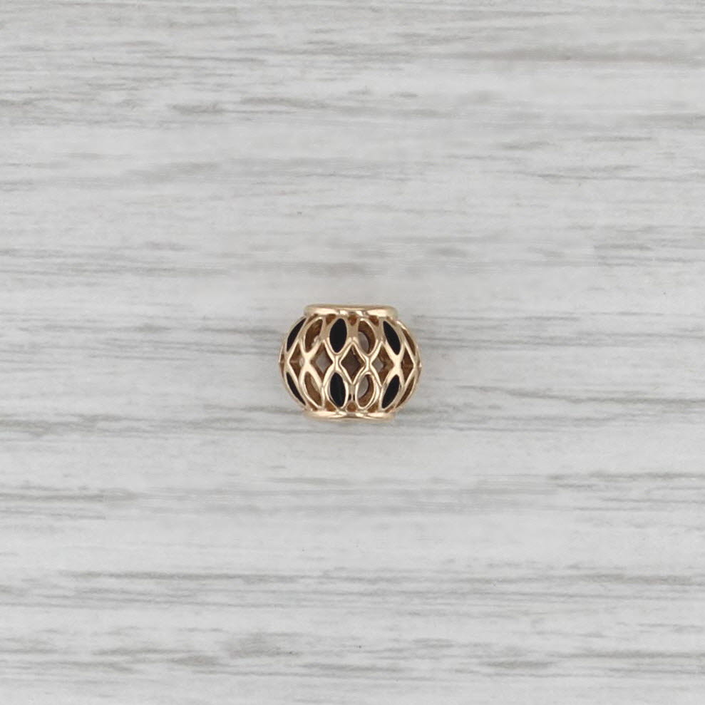 Authentic Pandora Royal Victorian Charm 14k Gold Retired Bead 750814EN16