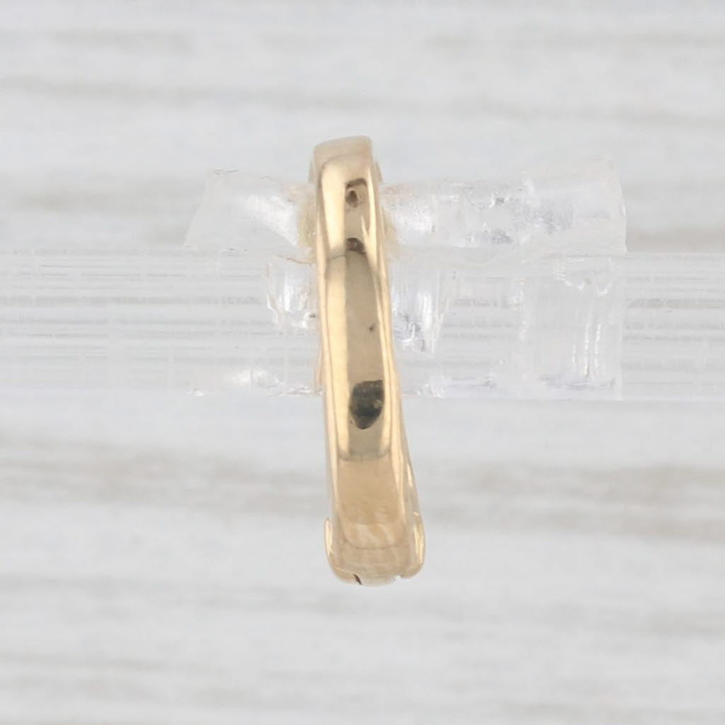 Light Gray Clip Bail Clasp 18k Yellow Gold Findings Jewelry Making Repair