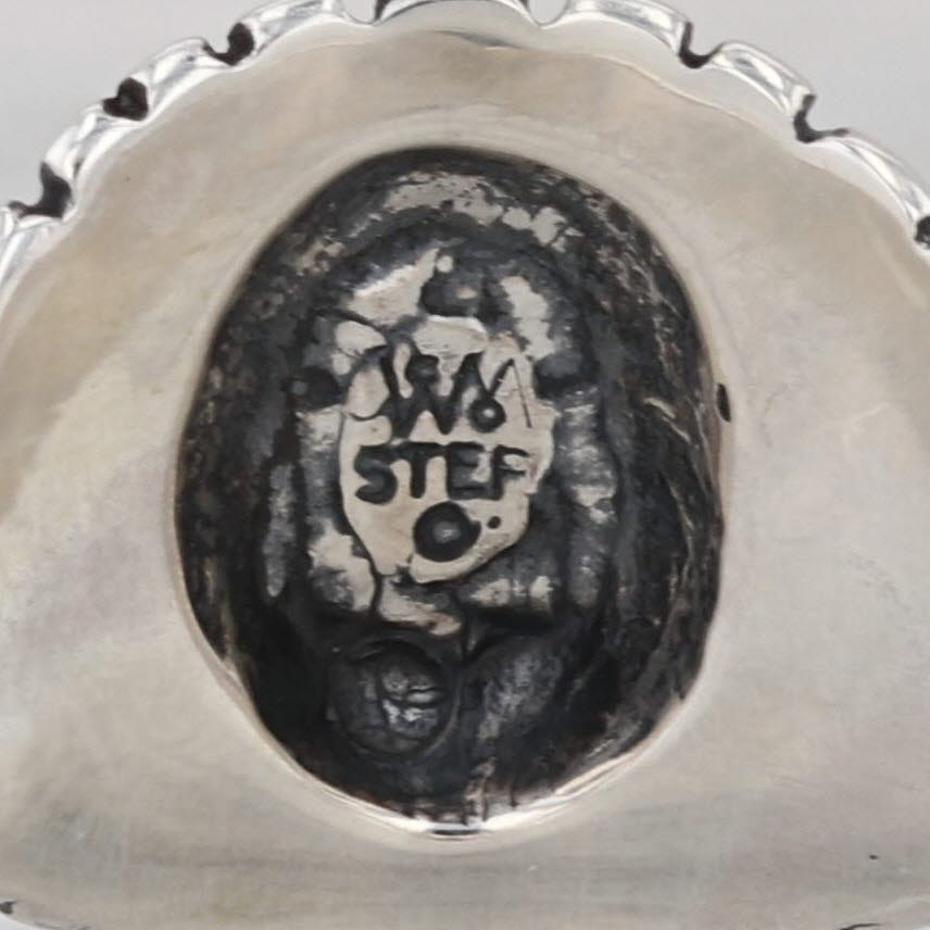 Men's Figural Indian Head Ring Sterling Silver Size 11.25
