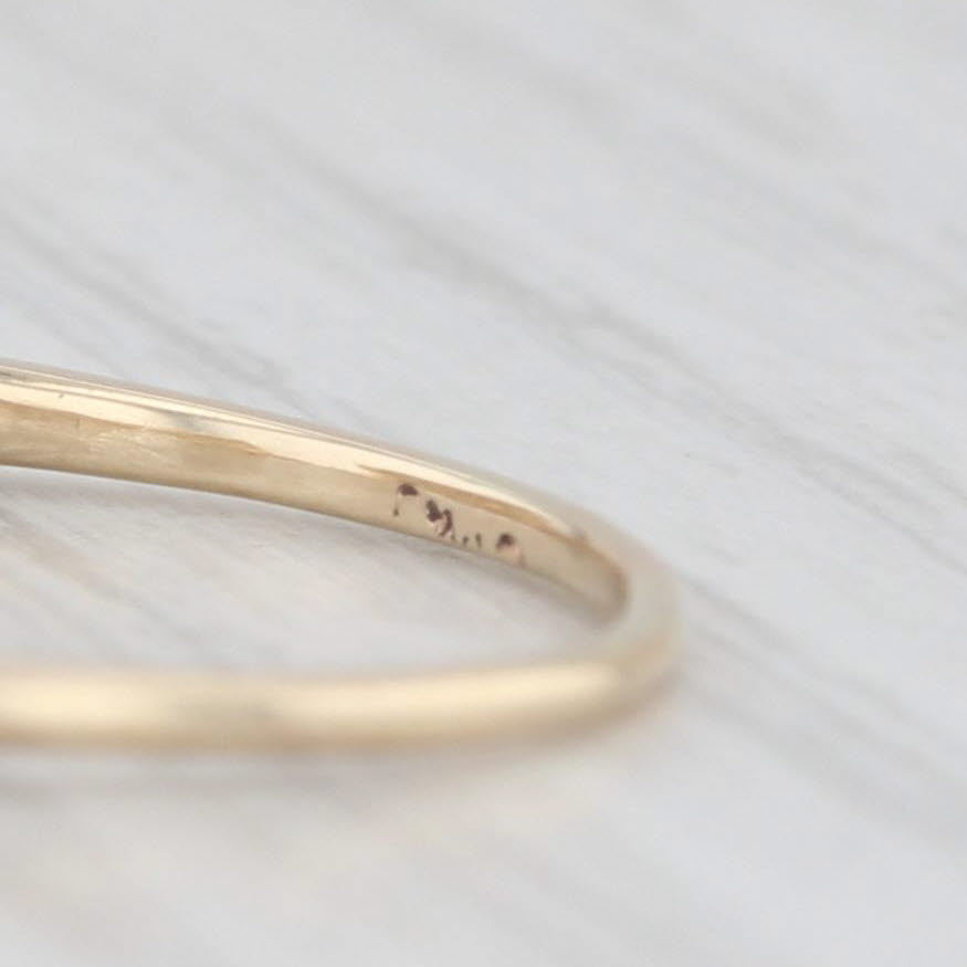 Light Gray 0.36ctw Diamond Ring Guard Enhancer Ring 14k Yellow Gold Size 5.75 Wedding
