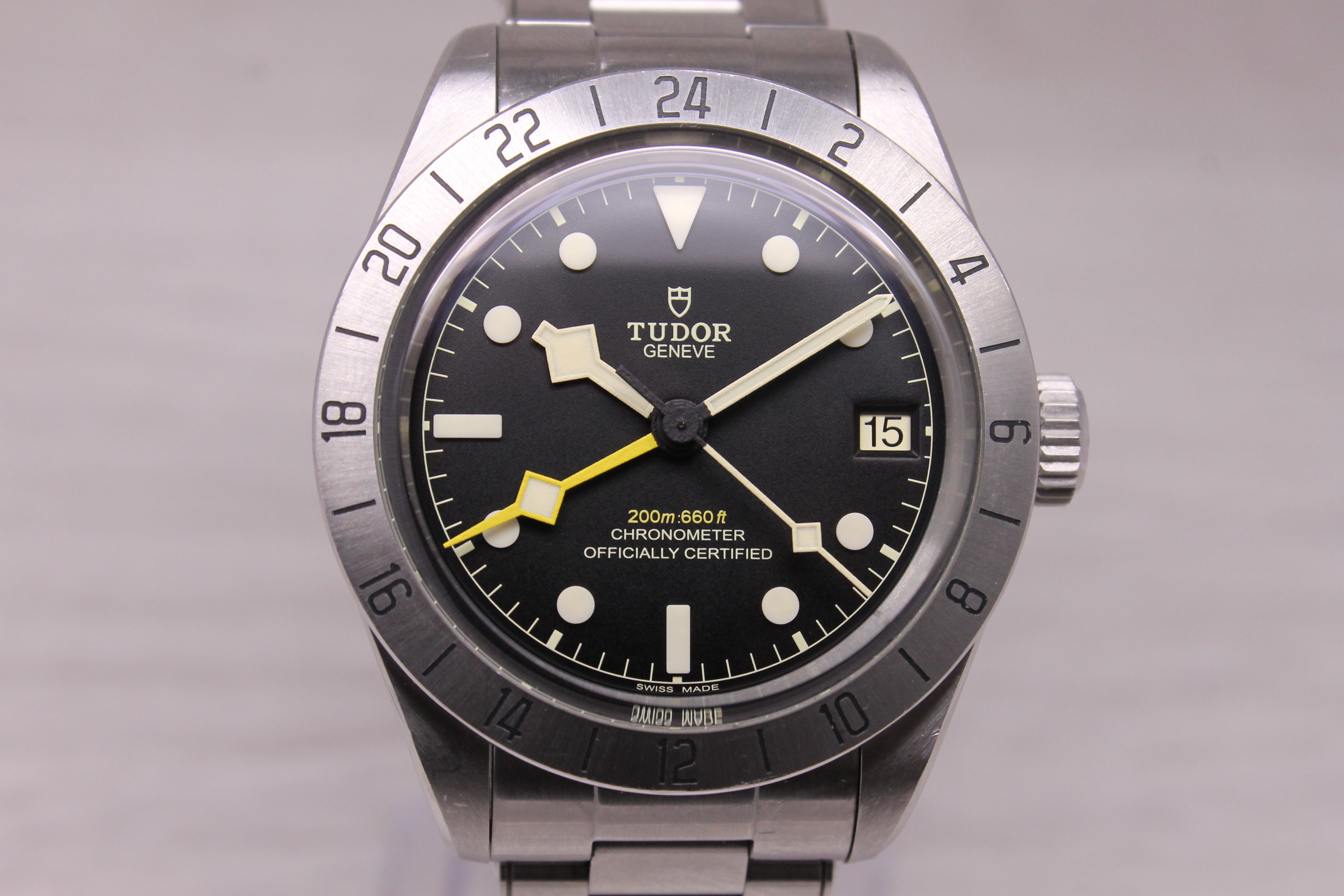 Tudor Black Bay Pro GMT Mens 39mm Steel Automatic Watch w/ Box Bracelet 79470