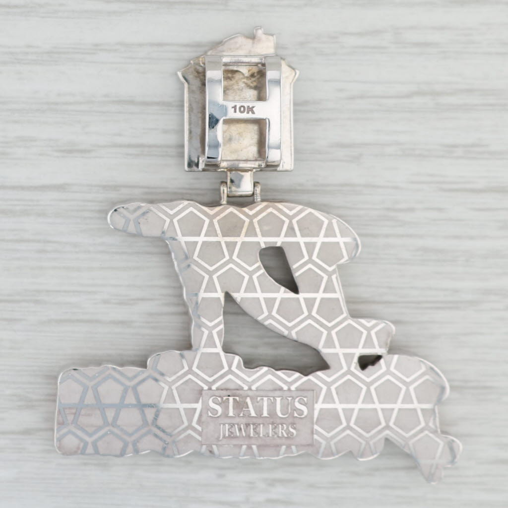Light Gray 2.80ctw Diamond DT Dream Team House Pendant 10k Gold Statement Home Renovation