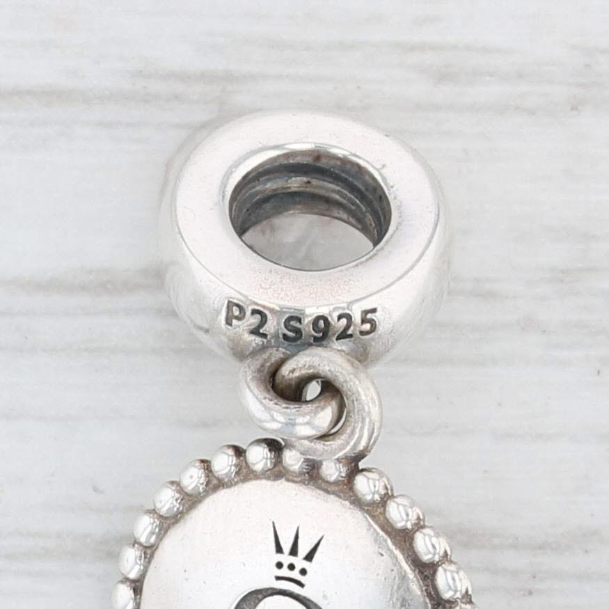 Light Gray New Authentic Pandora University '18 Dangle Charm ENG791169_36 Pink Jersey