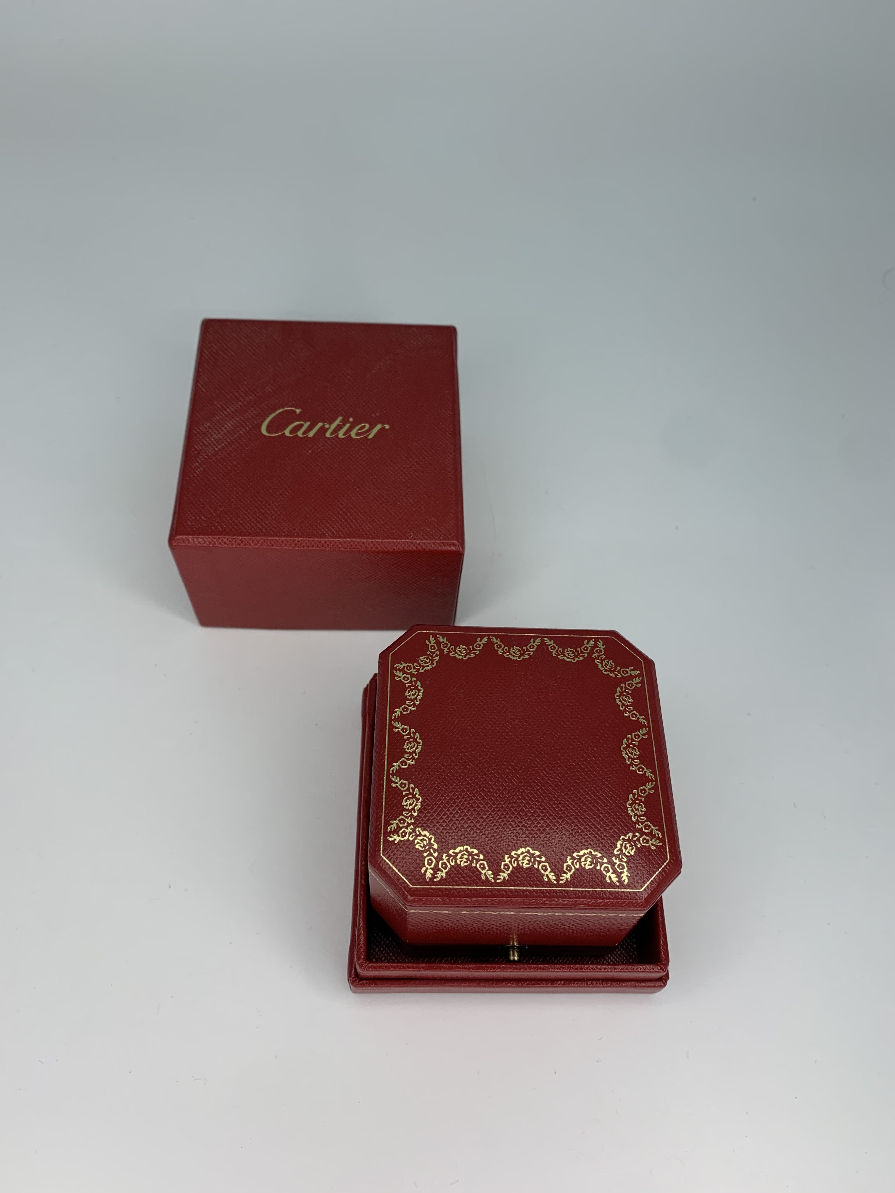 Gray Cartier VS2 Diamond 1895 Wedding Band with Box 950 Platinum Size 6 Ring