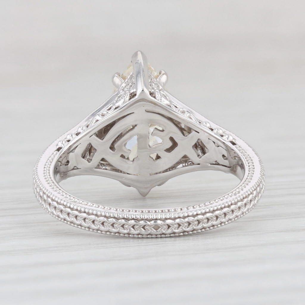 Light Gray New 2.23ctw Diamond Marquise Solitaire Engagement Ring 14k White Gold Size 6.5
