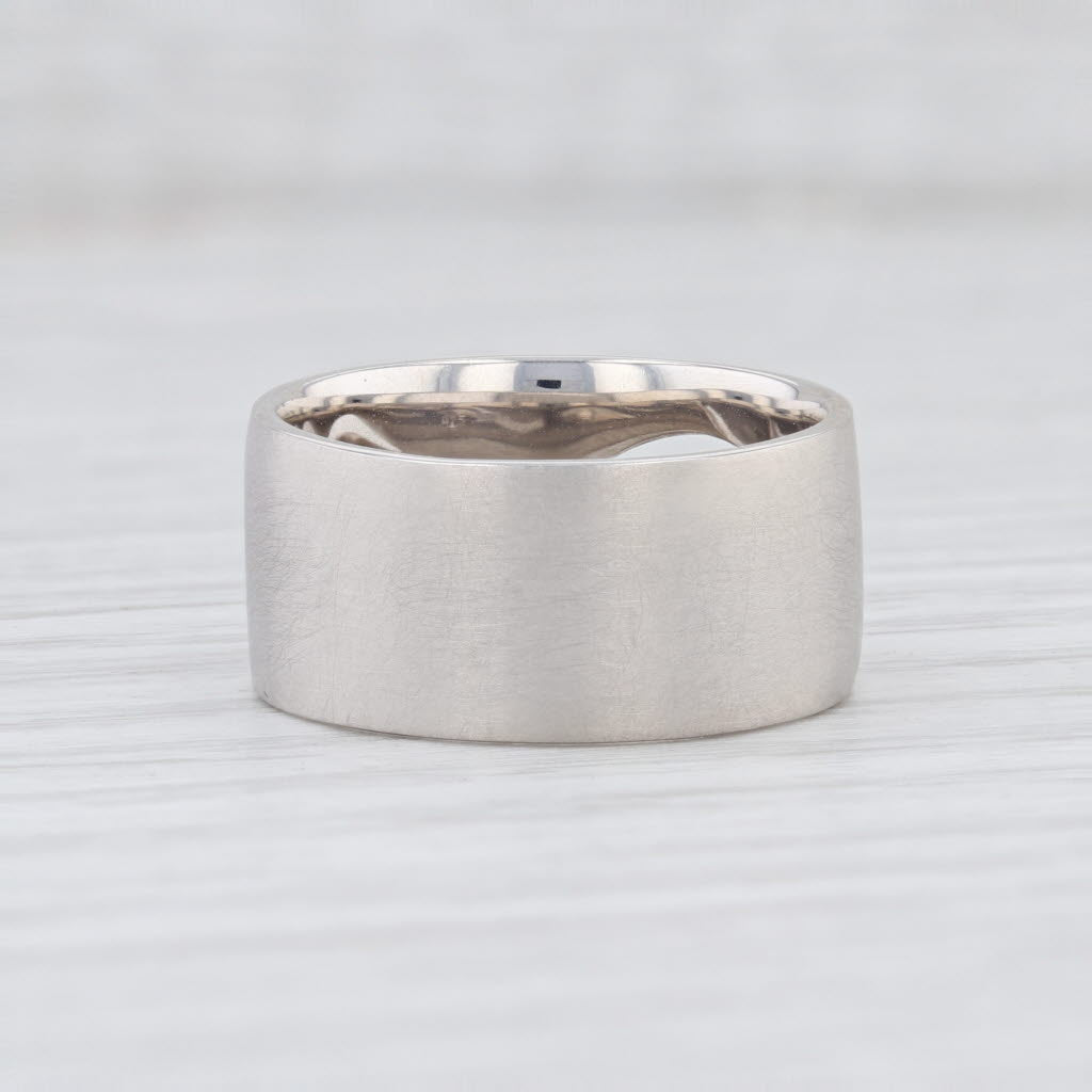 Light Gray New Bastian Inverun Ring Sterling Silver Curved Cutout Diamond 12886 Size 60 9