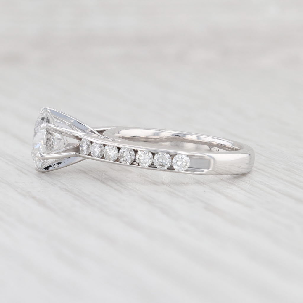 Light Gray 2.34ctw Natural Diamond Engagement Ring 14k White Gold Size 6 Round Brilliant