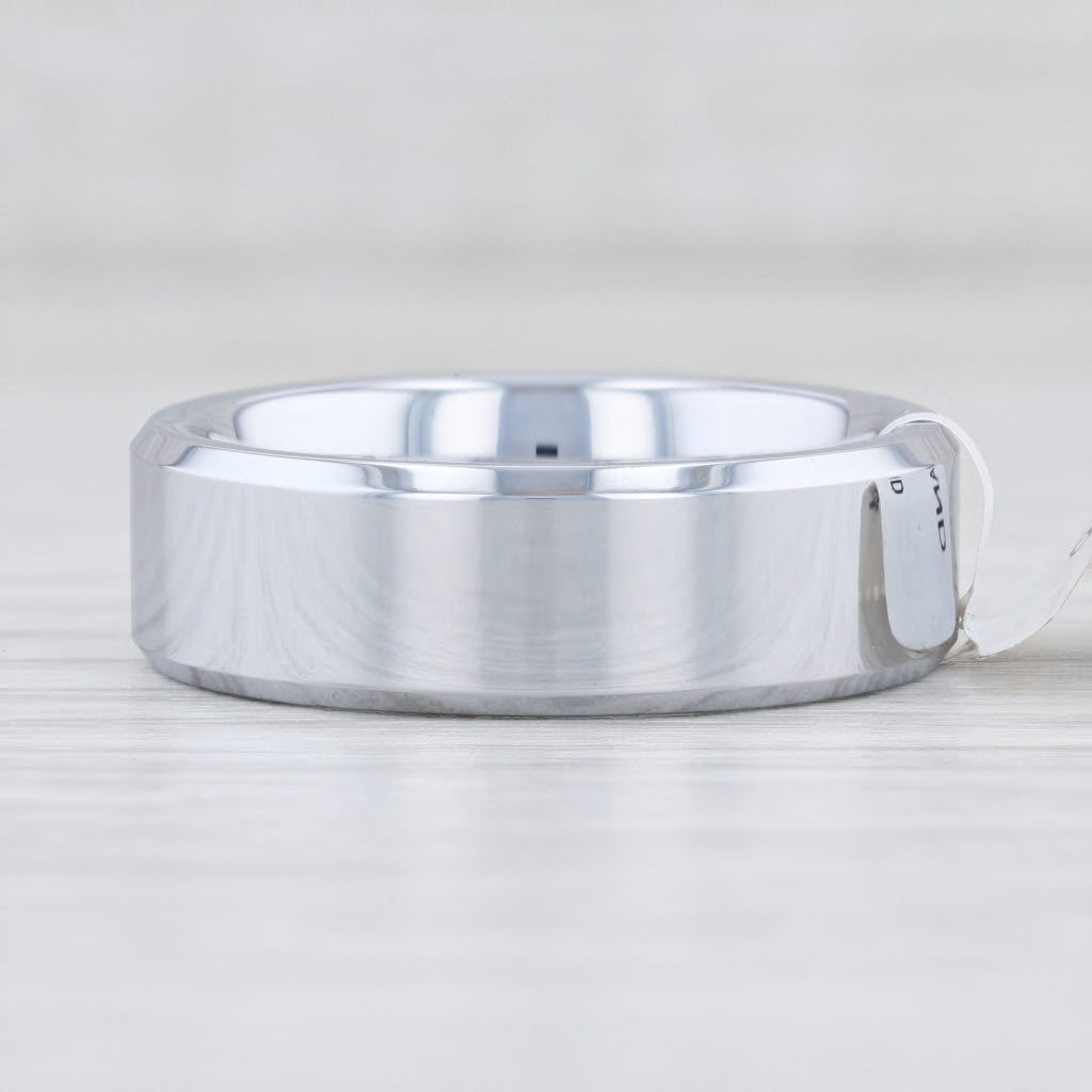 Light Gray Men's New Tungsten Ring Wedding Band Size 11.5