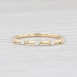 Light Gray New Diamond Band 14k Yellow Gold Size 6.5 Wedding Stackable Ring