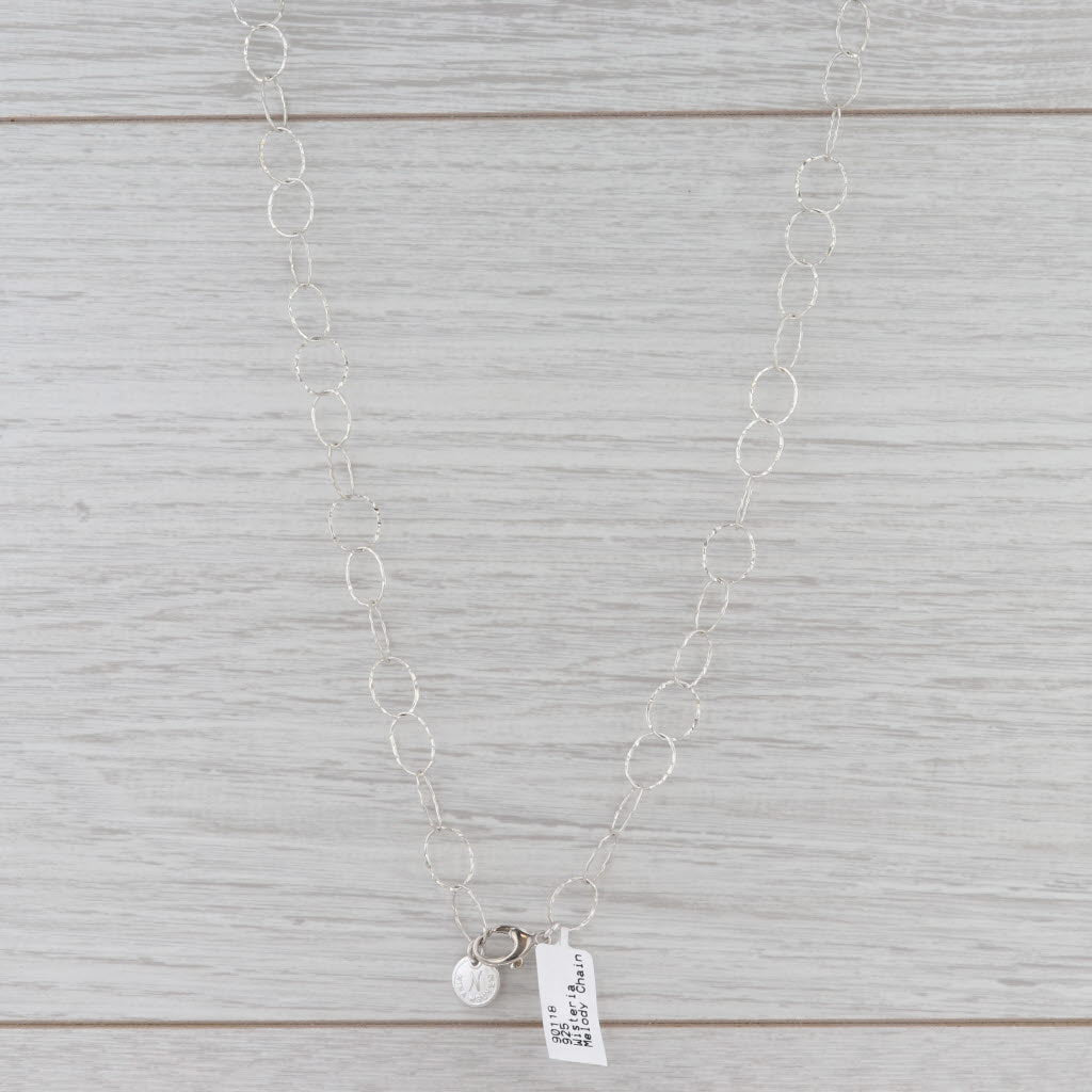 Gray New Nina Nguyen Garnet Bead Melody Chain Necklace Adjustable Sterling Silver