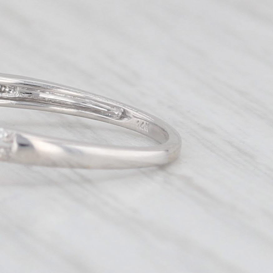 Light Gray New 1.12ctw Teal Diamond Halo Ring 14k White Gold Size 6.75 Engagement
