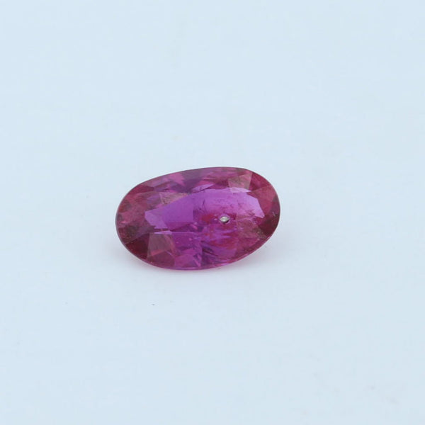Lavender New .85ct 7.4 x 4.7mm Natural Ruby Solitaire Oval Brilliant Cut Loose Gemstone