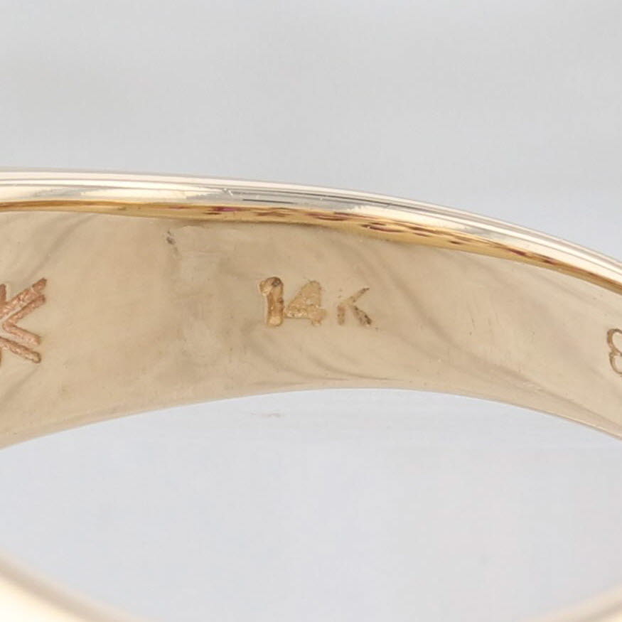 Light Gray Le Vian 1.28ctw Ruby Diamond Bypass Ring 14k Yellow Gold Size 7.25