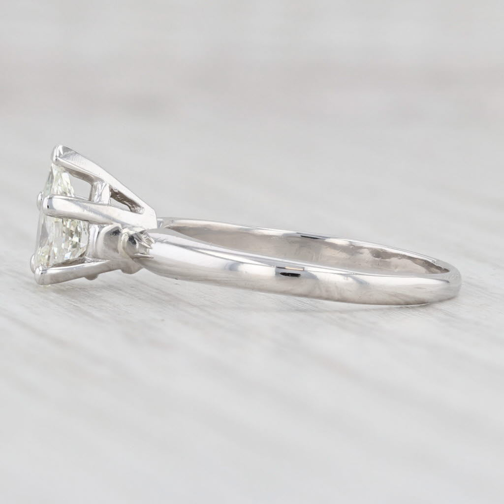 Light Gray 0.62ct VS Pear Solitaire Engagement Ring Platinum Size 7 EGL USA Copy