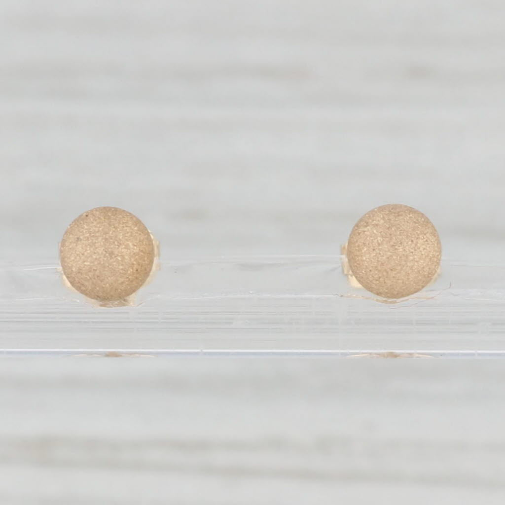 14K Yellow Gold outlets Bead Stud Earrings