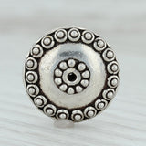 Gray Bali Style Chunky Bead Sterling Silver 925 Round Jewelry Making Crafting