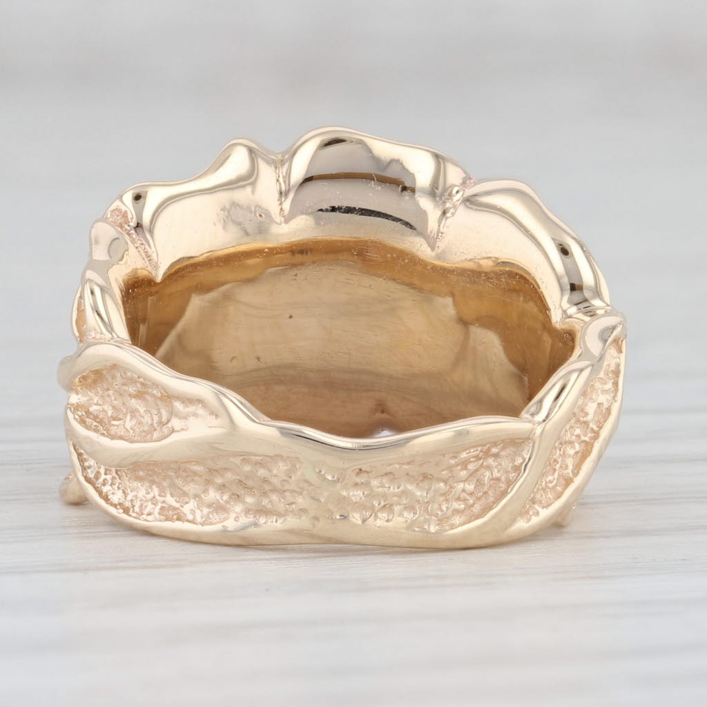 Light Gray 2.20ctw Oval Red Spinel Diamond Ring 14k Yellow Gold Size 4.5