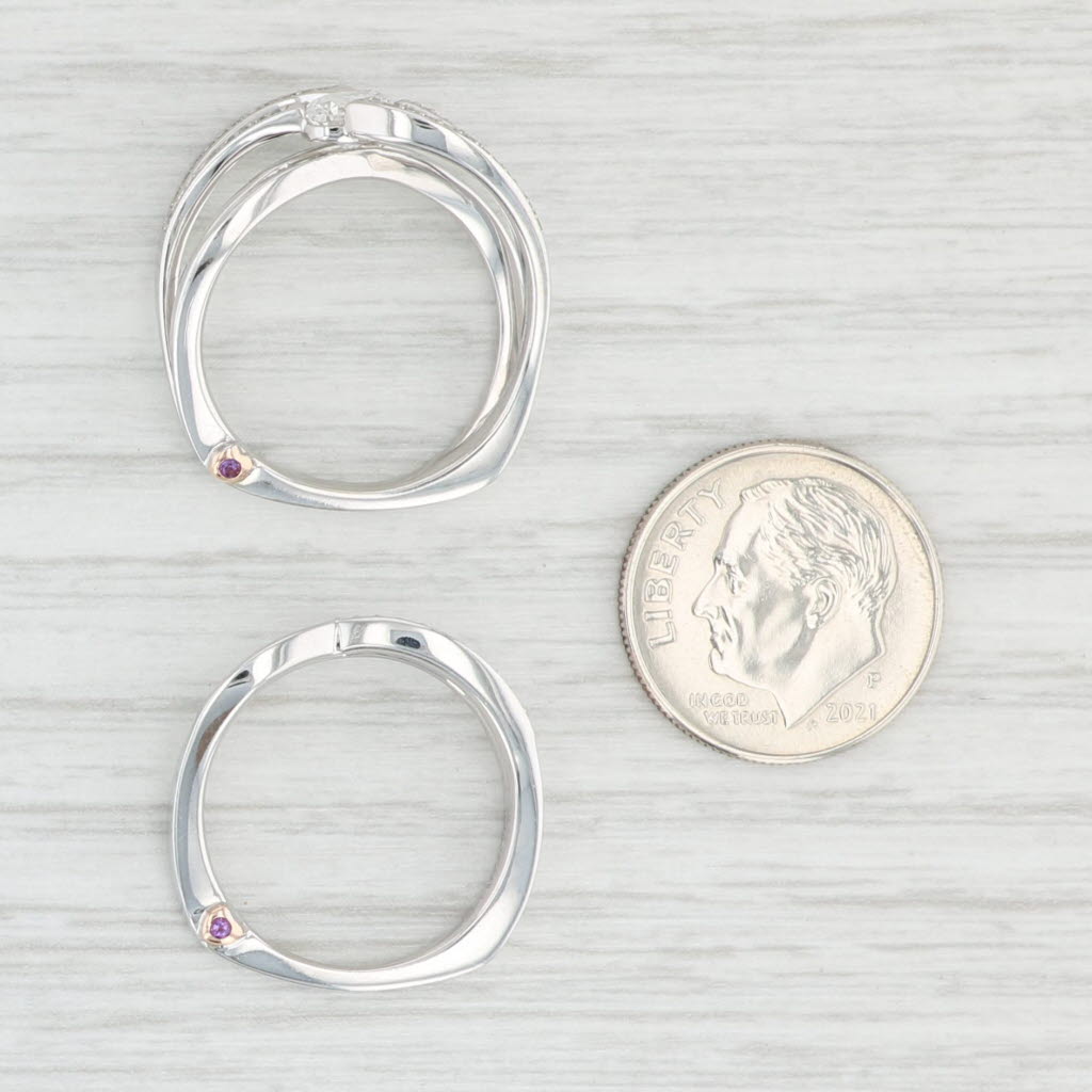 Light Gray New Malakan Diamond Engagement Ring Wedding Band Bridal Set 14k White Gold 6.25