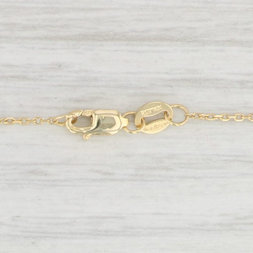 Light Gray New 0.33ct Green Alexandrite Pendant Necklace 14k Yellow Gold 16" Cable Chain
