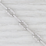 Light Gray 0.48ctw Diamond Bracelet 18k White Gold 6.75” 6mm