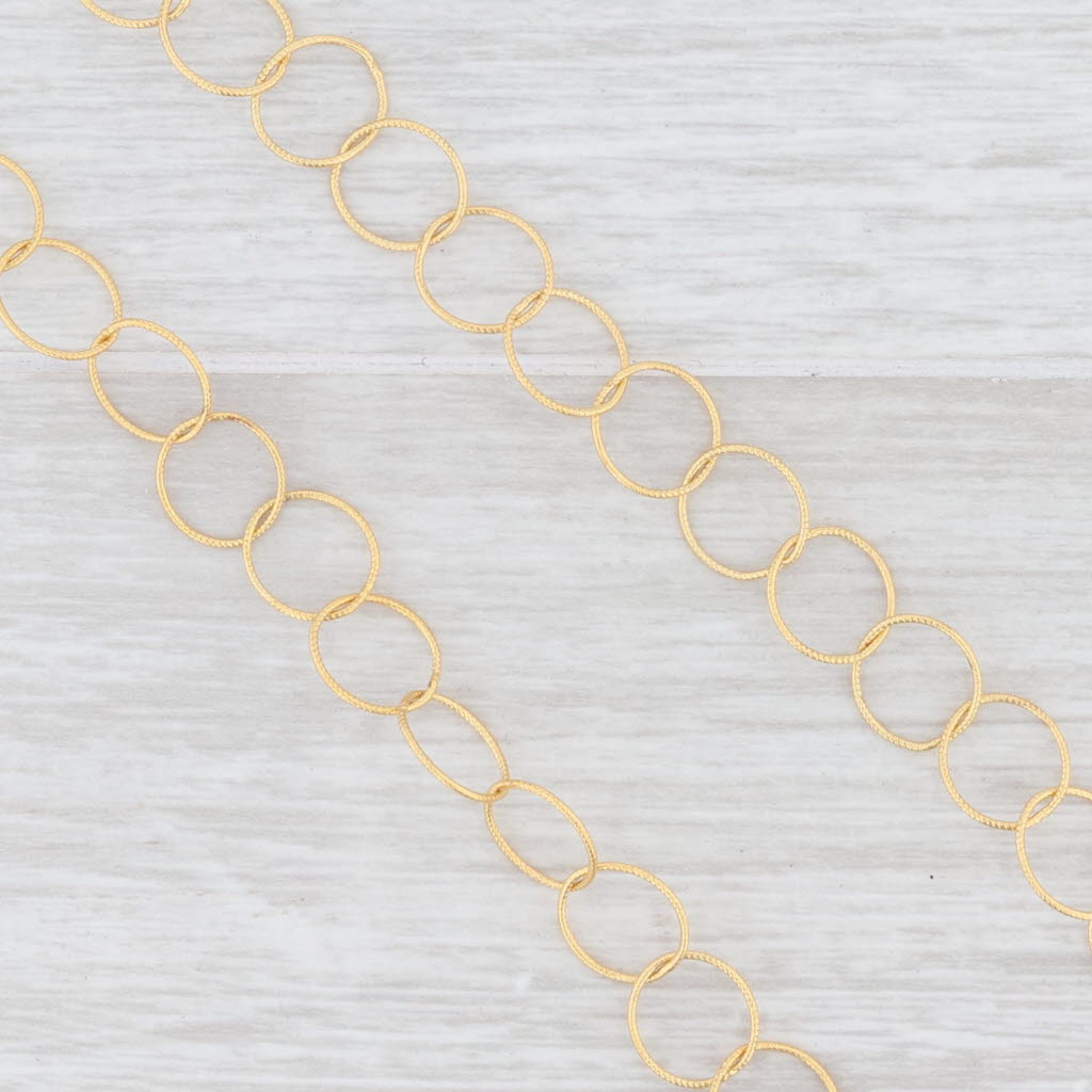 Light Gray New Nina Nguyen White Druzy Quartz Agate Pendant Necklace 20" Sterling 22k Gold