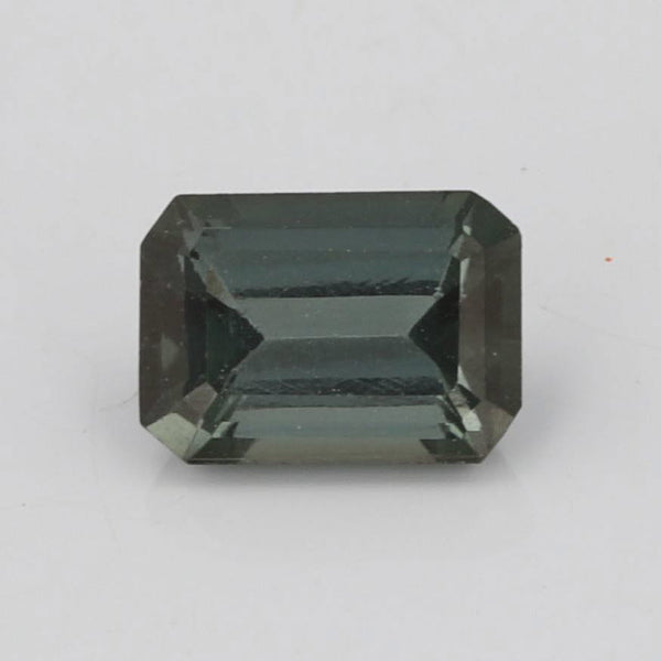 Dark Slate Gray New 1.12ct 7.1 x 5.1 mm Green Tourmaline Emerald Cut Solitaire Loose Gemstone