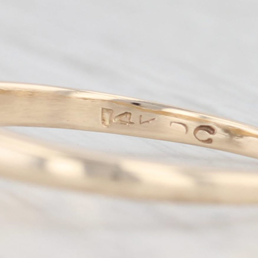 Light Gray Vintage 0.20ctw Diamond Cluster Engagement Ring 14k Gold Size 8